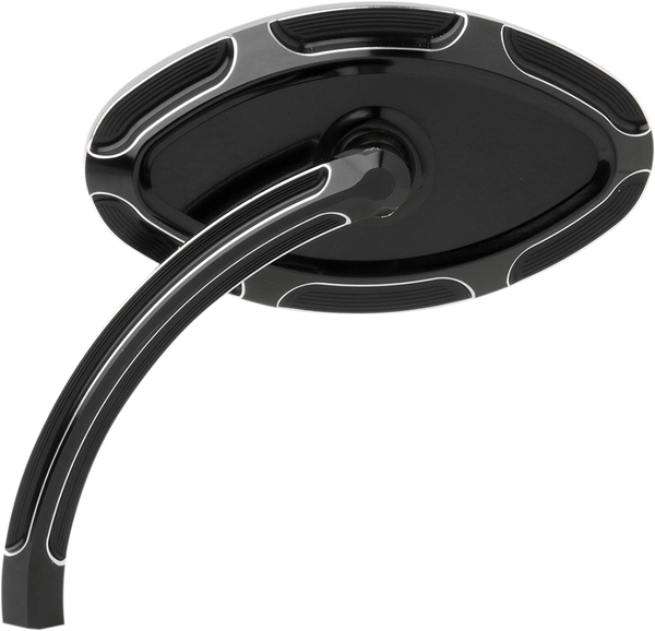 Cats Eye Forged Billet Mirror Anodized Black, 1, nordicamoto.ro