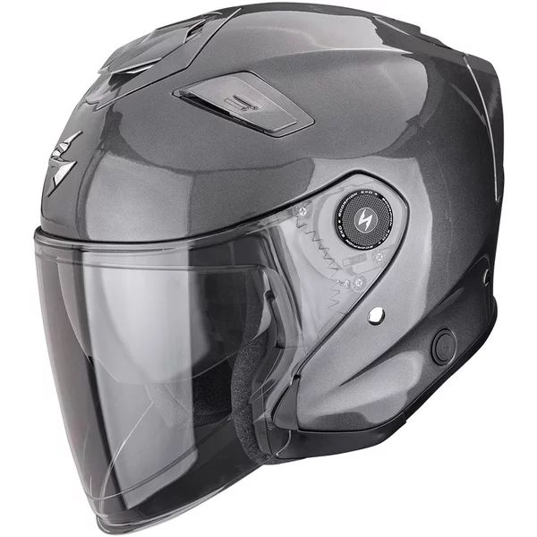 EXO-GT CARBON SOLID M nyitott arcú/fúvóka sisak, matt szürke, 1, nordicamoto.ro
