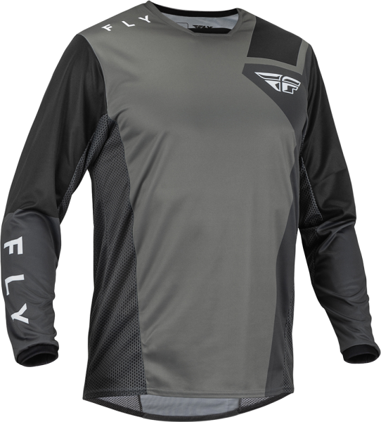 Tricou MX Fly Kinetic Jet Gri/Gri Inchis/Negru S, 1, nordicamoto.ro