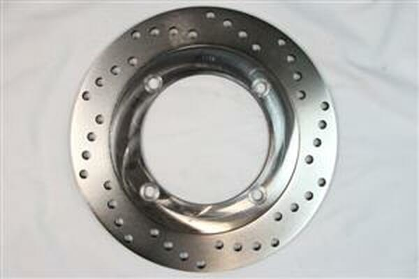 Round Fixed Brake Rotor Silver, Stainless Steel, 1, nordicamoto.ro