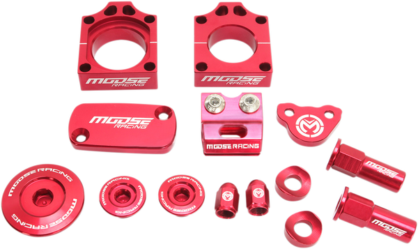MOOSE RACING Bling Pack Kit Red, Anodized, 1, nordicamoto.ro