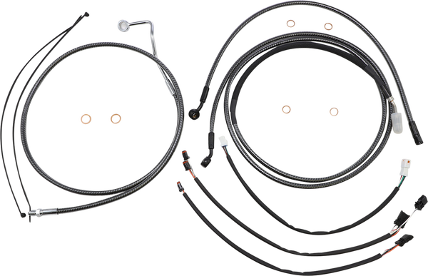 Karbonfibr Designer Handlebar Installation Kit Silver, 1, nordicamoto.ro