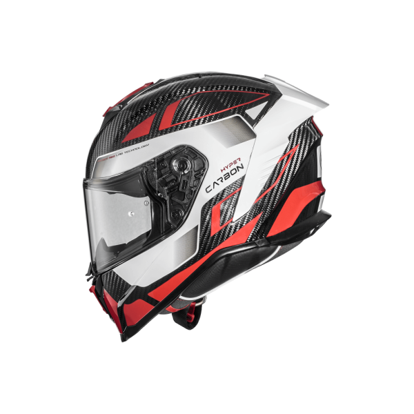 Casca Premier Hyper Carbon sisak, piros/fehér, 2XL, 2, nordicamoto.ro