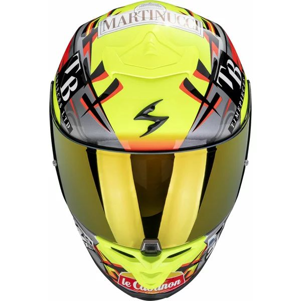 Casca integrala sport SCORPION EXO-R1 EVO II AIR ARON MISANO L Argintiu/Galben fluo/Albastru, 3, nordicamoto.ro