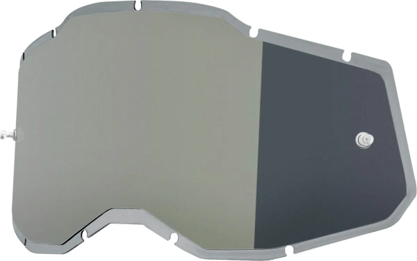 100% Accuri 2/Racecraft 2/Strata 2 Injected Mirror Silver szemüveglencse, 1, nordicamoto.ro