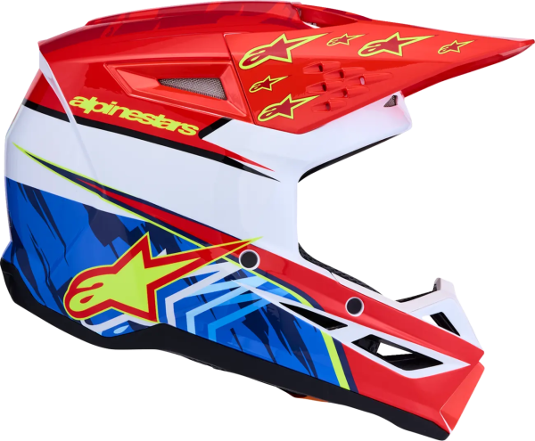 Alpinestars SM3 Falcon sisak, piros/fehér/kék, M-es méret, 3, nordicamoto.ro