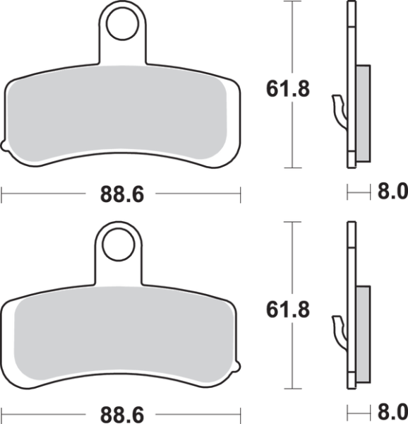 Sintered Metal Harley/Buell fékbetétek, 1, nordicamoto.ro