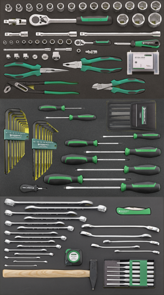 Tool Set Black, Green, Silver, 1, nordicamoto.ro