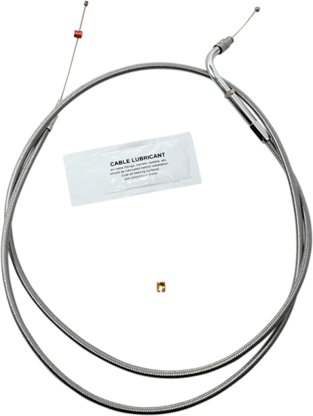 Stainless Steel Throttle/idle Cable Silver +254 mm (10''), 1, nordicamoto.ro