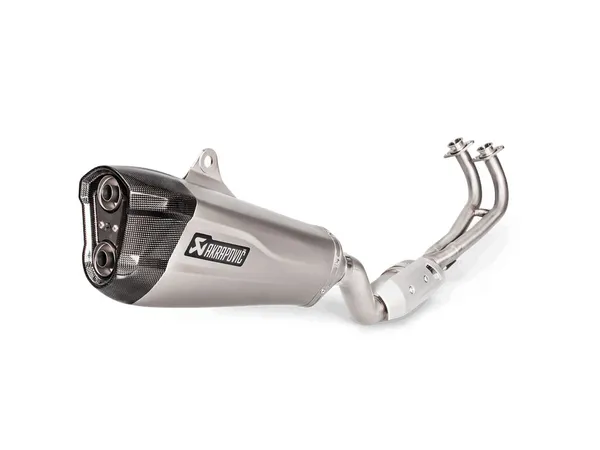 Racing Line Full Exhaust System Scooter Silver, Black, 1, nordicamoto.ro