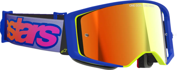 Alpinestars Supertech Vision Vista kék/lila/sárga szemüveg, EGY MÉRET, 1, nordicamoto.ro