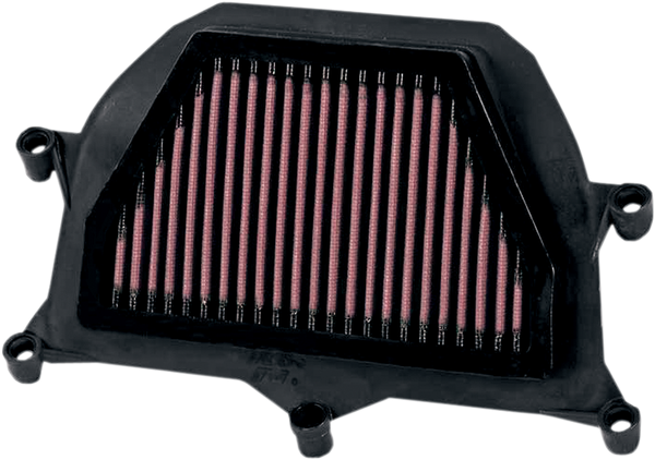 High-flow Air Filter Black, Red, 1, nordicamoto.ro