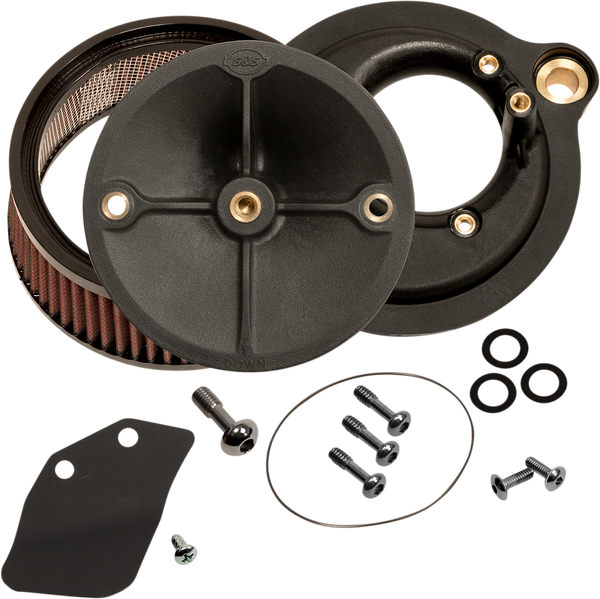 Super Stock Stealth Air Cleaner Kit Black, 2, nordicamoto.ro