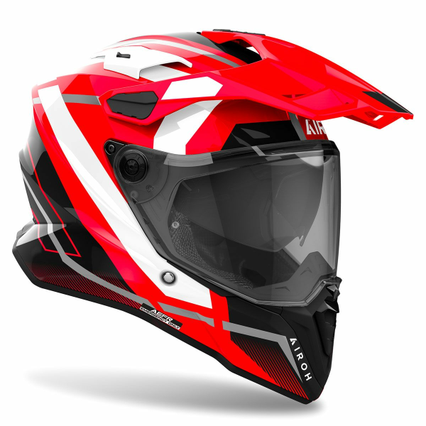 Airoh Commander 2 Mavick Red Gloss motoros sisak, 3, nordicamoto.ro