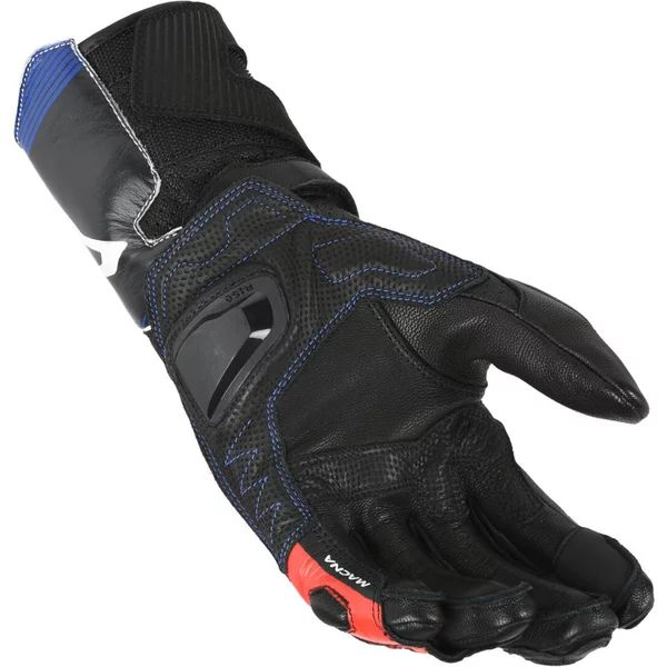 MACNA THANDOR perforált bőr sportkesztyű – Negru (fekete), S-es méret, 4, nordicamoto.ro