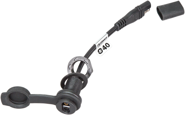 Weatherproof Sae Thin Panel Mount Socket O-40 Black, 2, nordicamoto.ro