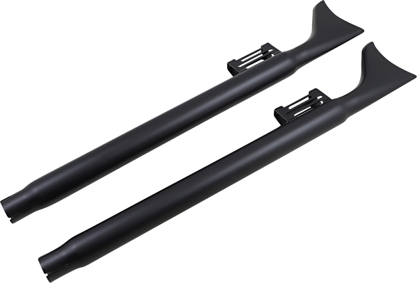 Fishtail Slip-on Mufflers Black, 2, nordicamoto.ro