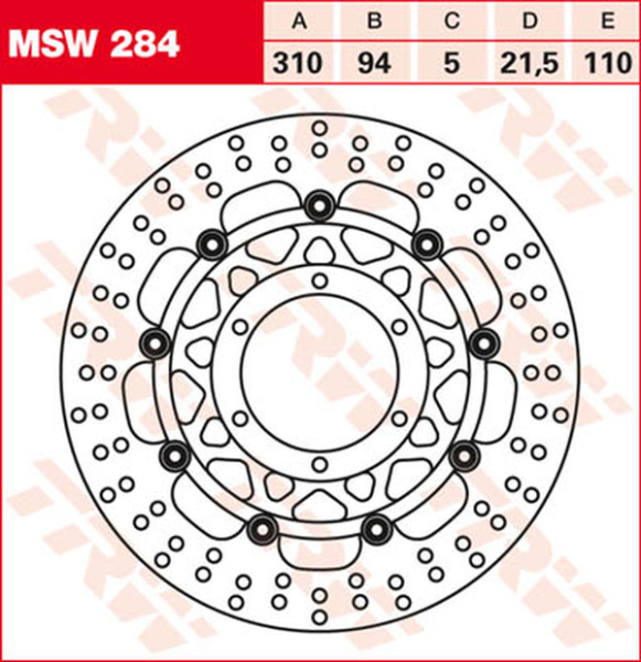 Round Floating Brake Rotor, 1, nordicamoto.ro