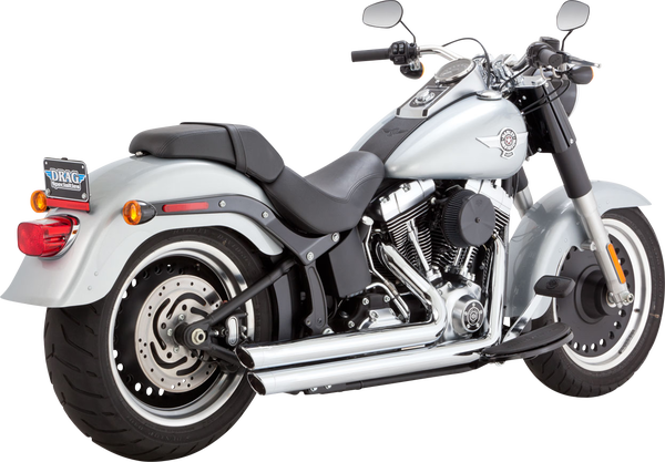 Big Shots Staggered 2-into-2 Exhaust System Chrome, 3, nordicamoto.ro