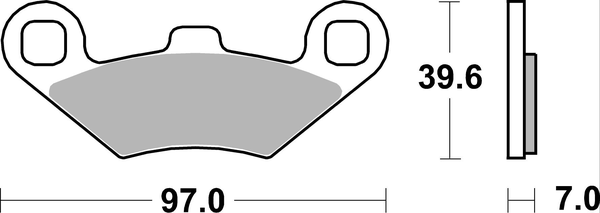 Ms Scooter Maxi Sintered Brake Pads, 2, nordicamoto.ro