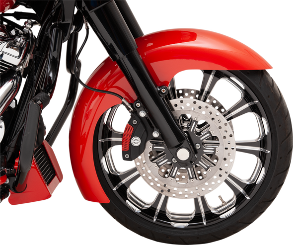 Hugger Front Fender With Mounting Blocks For Softail/dyna Black, 4, nordicamoto.ro