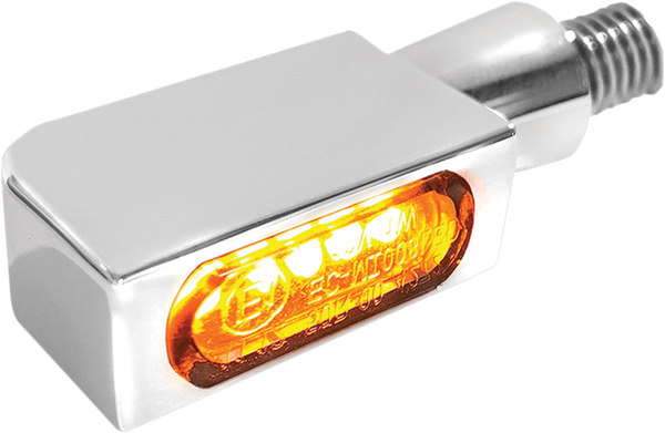 Blokk-line Micro Led Blinker Chrome, 2, nordicamoto.ro