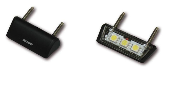 Drop Led License Plate Lights Black, 1, nordicamoto.ro