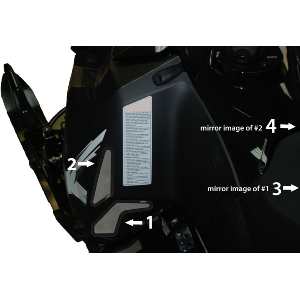 SPI Frogskinz 2013-14 Ski-doo XM Footwell Vent Kit (4pc), 1, nordicamoto.ro