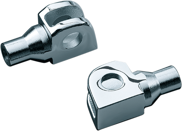 Tapered Foot Peg Adapters Chrome, 1, nordicamoto.ro