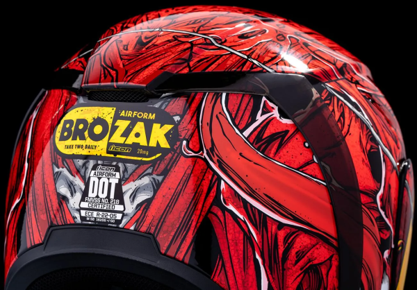 Icon Airform Brozak Mips® sárga/piros L méretű sisak, 11, nordicamoto.ro