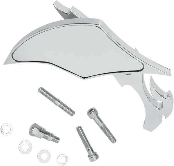 Billet Aluminum Mirrors With Clear Glass Silver, 2, nordicamoto.ro