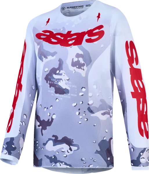 Alpinestars Fluid Lone gyerek póló, fehér/piros, M-es méret, 1, nordicamoto.ro