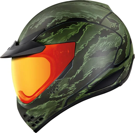 Casca Icon Domain Tiger's Blood Green S, 13, nordicamoto.ro