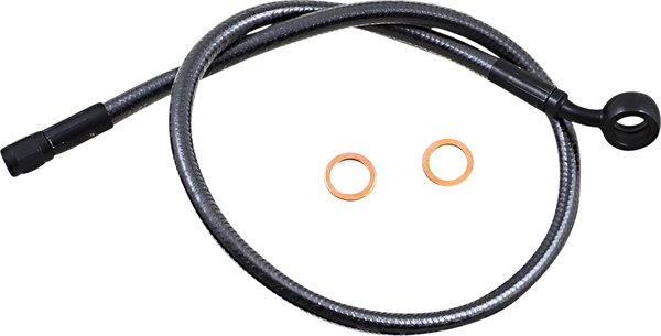 Alternate Length Upper Brake Line Black, Black Pearl, 2, nordicamoto.ro