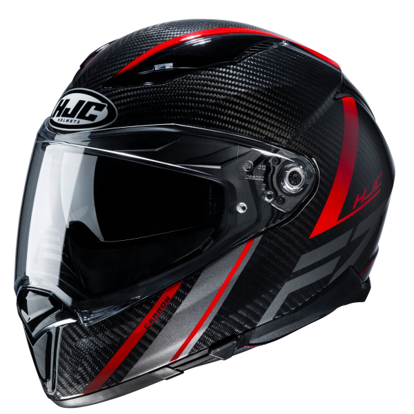 Casca HJC F70 Carbon Eston Negru Rosu L +, 1, nordicamoto.ro