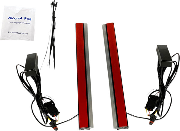 Dual Color Plasma Rods Amber, Red, 2, nordicamoto.ro