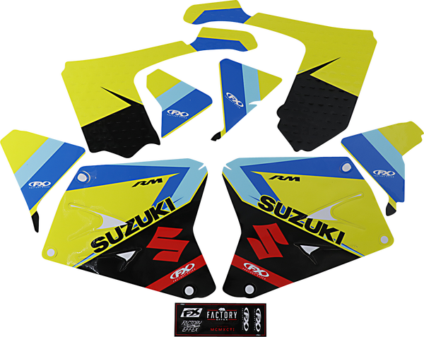 Evo Graphics Kit Black, Blue, White, Yellow, 1, nordicamoto.ro
