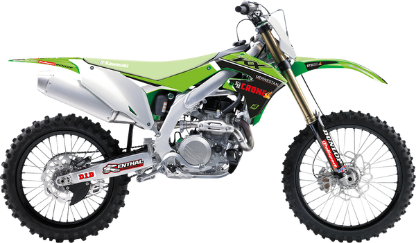 Graphic Kit Replica Team Kawasaki H&f 2022 Green, Black, 1, nordicamoto.ro