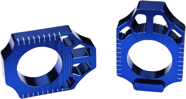 Axle Blocks Blue, Anodized, 1, nordicamoto.ro
