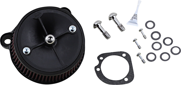 Super Stock Stealth Air Cleaner Kit Black, 2, nordicamoto.ro