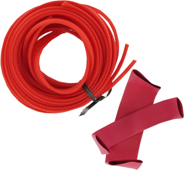 High-temperature Sleeving Kit Red, 1, nordicamoto.ro