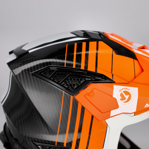 Acerbis Airstrike-c sisak, narancssárga/fehér, XXL, 9, nordicamoto.ro