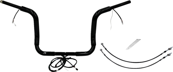 Plug & Play Ez Install 1-1/2(r) Round Top Handlebar Kit Black, 2, nordicamoto.ro