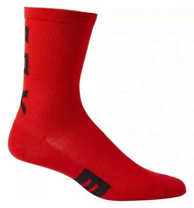 Fox 6" Flexair merinó zokni, fluoreszkáló piros, L/XL, 1, nordicamoto.ro