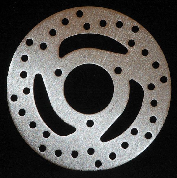 Round D-series Scooter Brake Rotor Silver, Stainless Steel, Zinc, 1, nordicamoto.ro