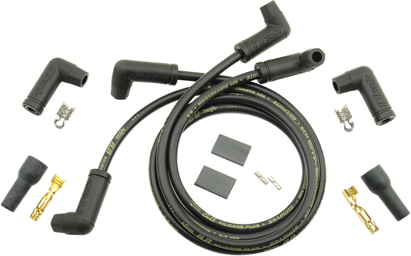Universal 8.8 Mm Plug Wire Kit Black, 2, nordicamoto.ro