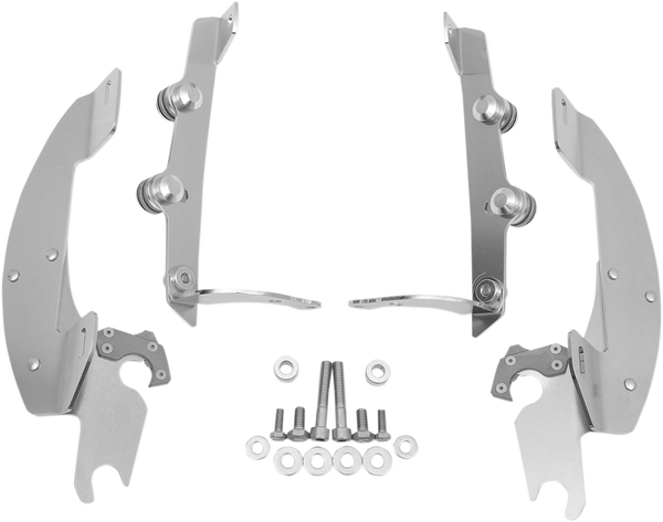 Fats/slim Windshield Trigger-lock Complete Mount Kit Polished, 1, nordicamoto.ro