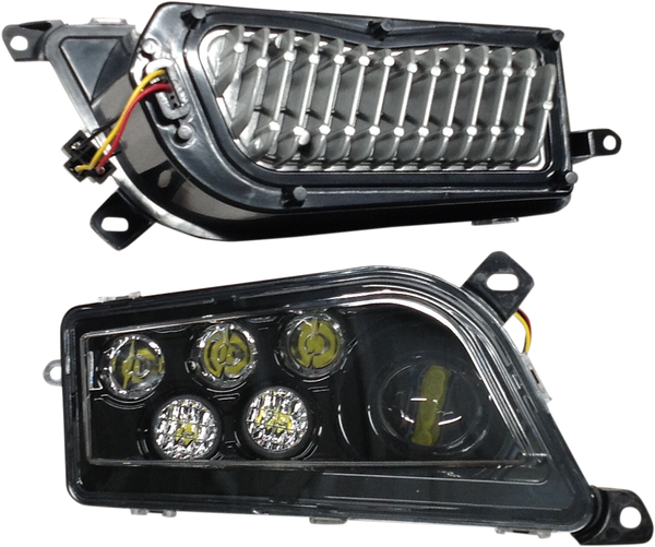 2-piece Led Headlight Conversion Kit Black, 1, nordicamoto.ro