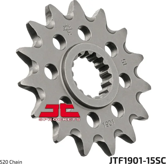 JT SPROCKETS Mx – Öntisztító, könnyű első lánckerék, természetes színű, 1, nordicamoto.ro
