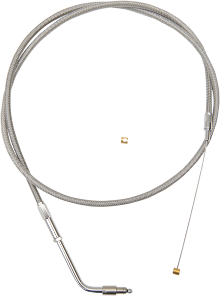Stainless Braided Handlebar Throttle Cable Silver 30, 1, nordicamoto.ro